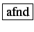 \fbox{afnd}