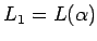 $L_1=L(\alpha)$