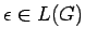 $\epsilon\in L(G)$