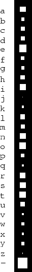 \begin{picture}(2,28)(-28,0)
\put(-28,0.15){\makebox(0,0)[bl]{
% includegraphics...
...0.19
% put(-28.65,1 )\{ makebox(0,0)[r]\{\{ verb+-+\}\}\} % 0.19
\end{picture}